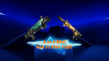 🎎4 vs 4 Mini Red vs Blue Fight🎎