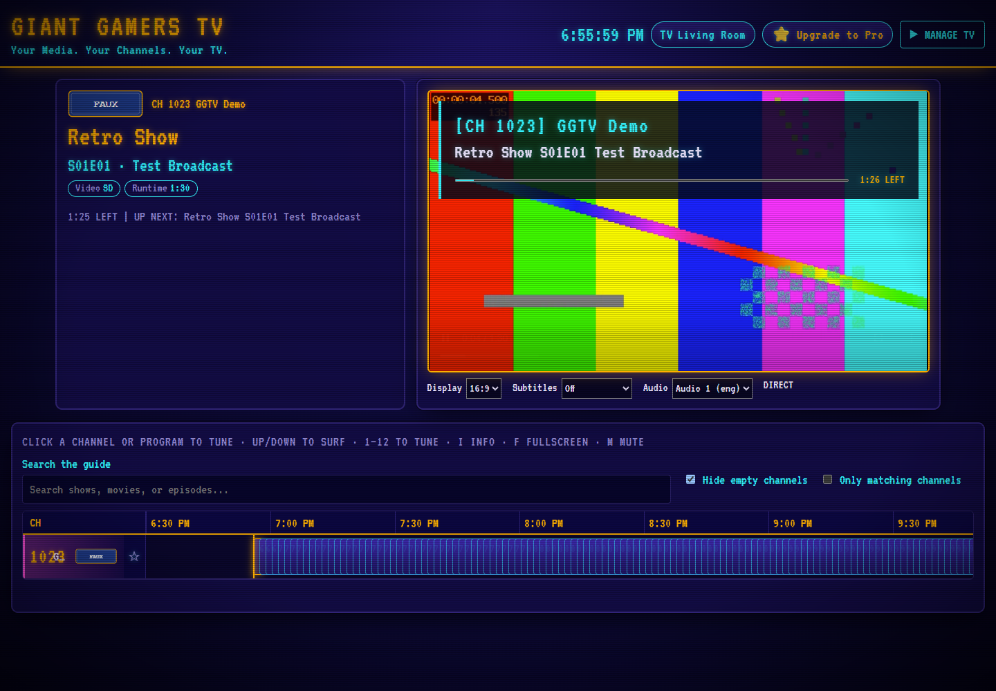 Giant Gamers TV Player